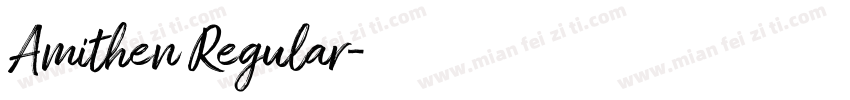 Amithen Regular字体转换